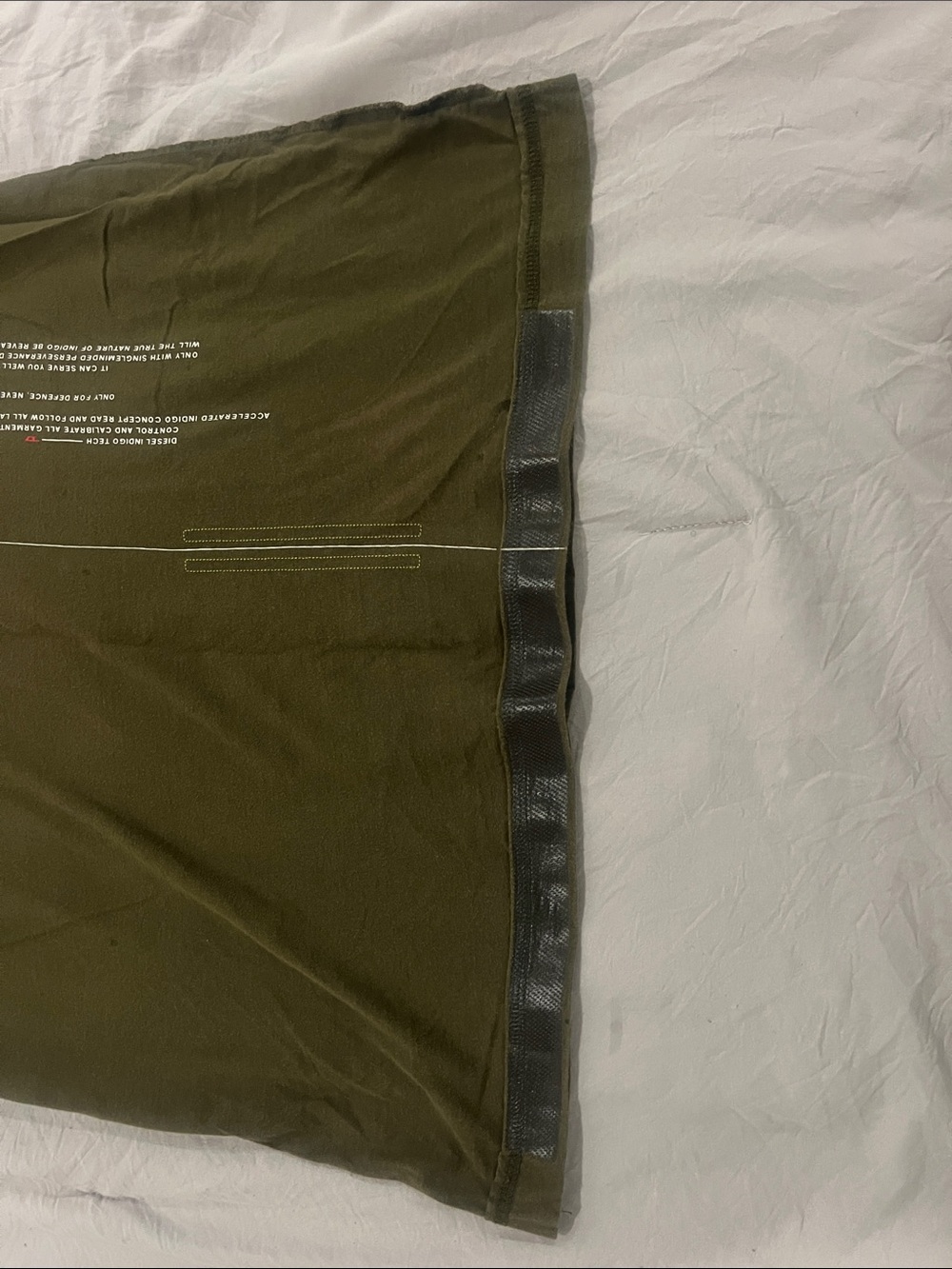 Diesel Olive Green Graphic Short Sleeve Tee - Picture 4 of 12